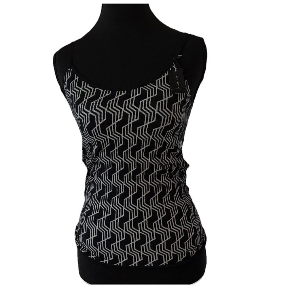 The Limited Fitted Tank Top Medium y2k‎ Babydoll Whimsigoth Rave Cami Sporty NWT